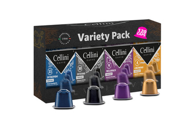 Cellini Caffè Variety Nespresso Compatible Pods, 120 Count, Italian Roast