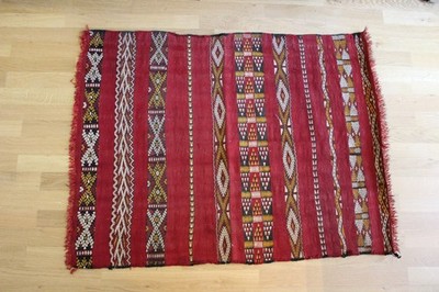 Kelim-Berber-Teppich von 1900 mit Bewertungszertifikat