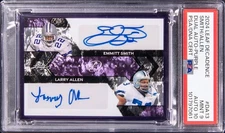2024 Leaf Decadence Emmitt Smith/Larry Allen Dual Auto Purple /5 PSA 9 10
