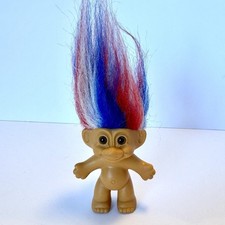 All American Russ Troll Doll Red White Blue USA 4th Of July Patriotic 1990s
