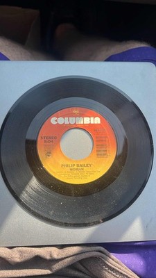 Philip Bailey Phil Collins Easy Lover Woman 7'' 45 RPM Vinyl Columbia 1984