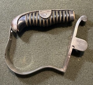 WWI IMPERIAL GERMAN ARMY Sword Parts Grip Wire Guard Backstrap Repair 3rd Reich