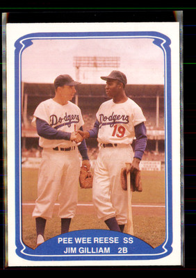 Pee Wee Reese/Jim Gilliam 1987 TCMA Baseball's Greatest Teams #6-1955 - (pk1c)