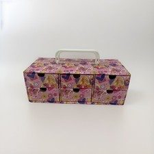 2000s Barbie Toy Cardboard Jewelry Box And Storage Container Accessories Kit