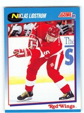 Niklas Lidstrom 1991 Red Wings Card