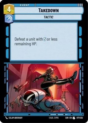 x4 Takedown U Star Wars Spark of Rebellion M/NM
