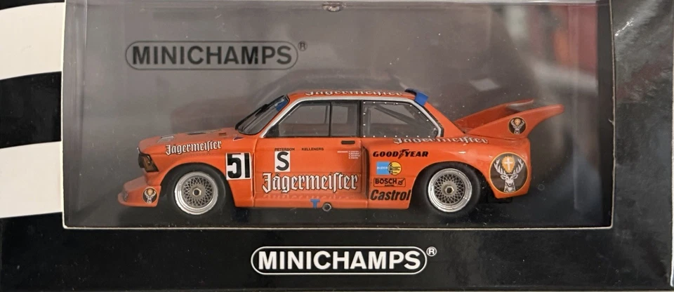 Minichamps 1/43 400772351 BMW 320i #51 6h Silverstone 1977 Peterson Kelleners - Photo 1/4