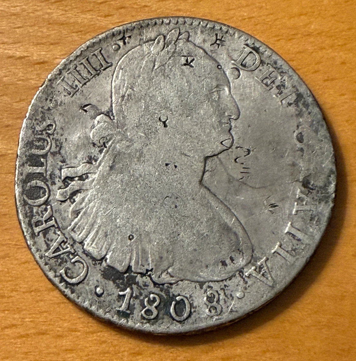 ギンコ 8 Reales Silver 1808 Year Colonial Mexico Coins (Pre - 1821) for