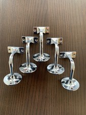 5 x Chrome Handrail Banister Brackets