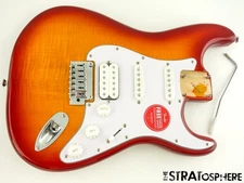 LOADED Fender Squier Affinity Strat FMT HSS BODY, Stratocaster Sienna Sunburst