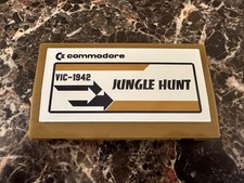 COMMODORE VIC 20 JUNGLE HUNT GIOCO CARTUCCIA CARTRIDGE TESTATA