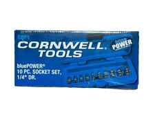 Cornwell Cbp1 10 Pc. Socket Set 14 Dr. New Sealed In Box