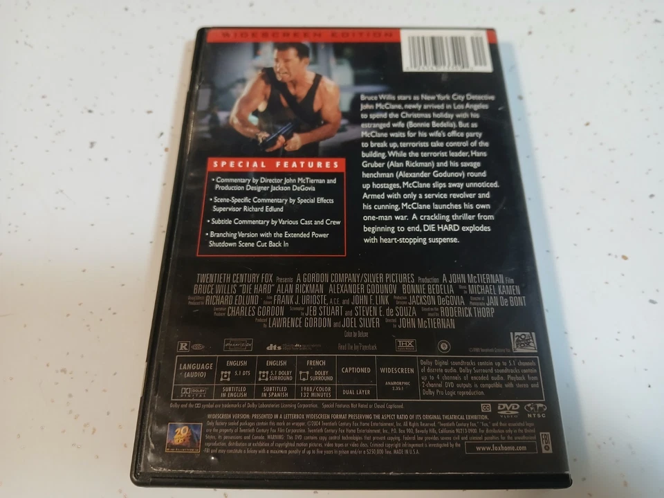 Die Hard (DVD, 2004 Widescreen Edition) - Image 3 of 4