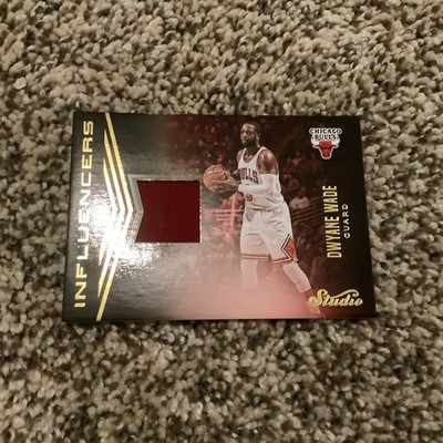 2016-17 Panini Studio #8 Dwyane Wade The Influencers Game Used Jersey Patch RARE