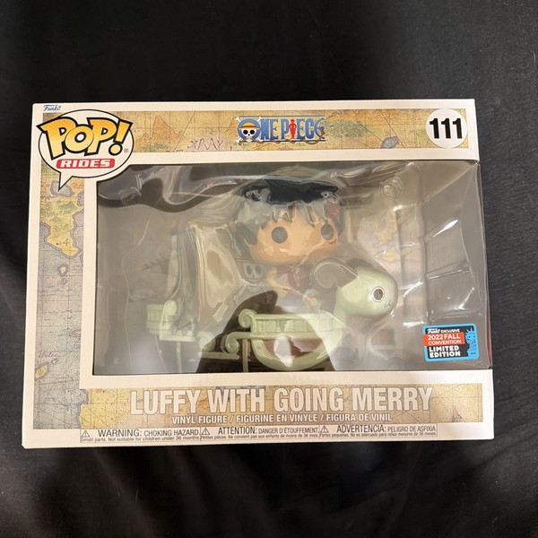 Funko Pop Rides Luffy With Going Merry 2022 Exclusivo de la Convención de Verano Otoño