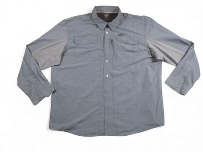 Wrangler ATG All Terrain Gear Shirt Mens XXL Gray Long Sleeve Hiking Outdoor
