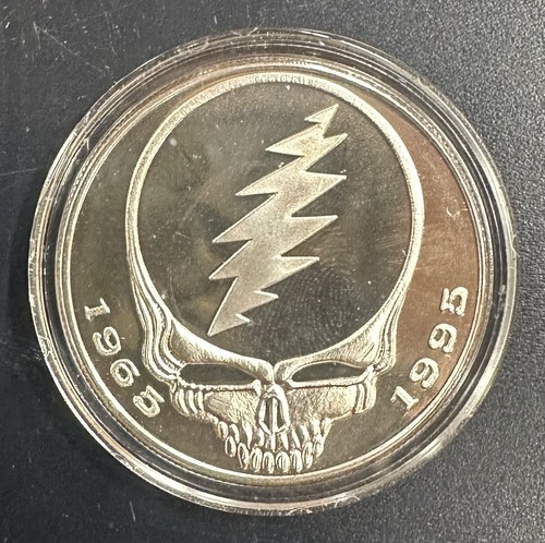Silbermünze Grateful Dead 1965-95 Liquid Blue COA