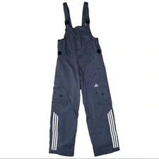 Adidas Men’s Bib Snow Pants Waterproof Cargo Pockets Adjustable