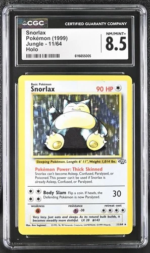 Snorlax Holo Jungle 11/64 NM CGC 8.5