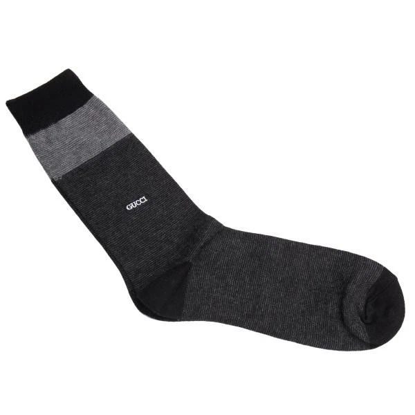GUCCI Logo Embroidery Long Sox Size F(K 155875)