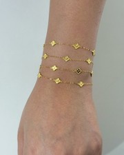 18K Solid Gold Bracelet *REAL GOLD*