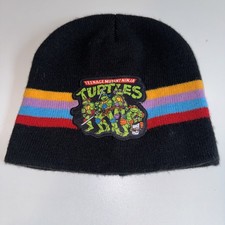 BOYS TMNT TEENAGE MUTANT NINJA TURTLES BEANIE Hat Cap Cool Ski Hat Cap Clean