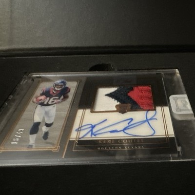 Panini 2018 One Premium Rookie Patch Auto Keke Coutee Bronze /49 #42
