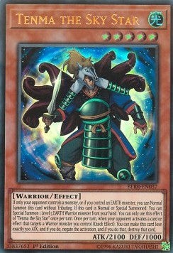 YuGiOh Tenma the Sky Star BLRR-EN037 Ultra Rare Englisch EX 1st