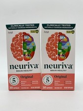 Neuriva Original Brain Health Supplement Memory Schiff 30 Capsules X2 Exp 10/26
