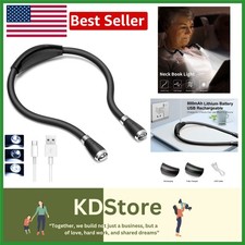 Rechargeable LED Neck Light 4 Brightness Modes Hands Free USB Bed Reading