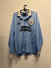 Lazio 1994 Home Longsleeve #10 Gascoigne Size L (57 x 73/75 cm)