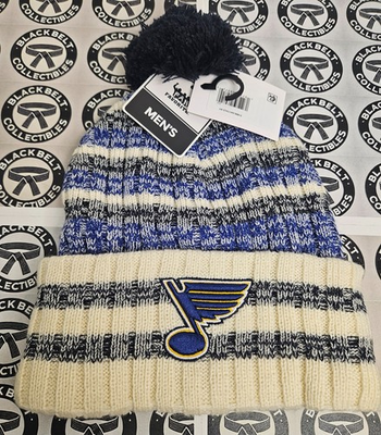 #ad #ad St. Louis Blues Stocking Cap Hat New W Tags Official NHL Hockey Pom Poms $8.95