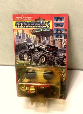 Figurine voiture Majorette Panther 1988 used blister vintage extranimals metal - Photo 1/4