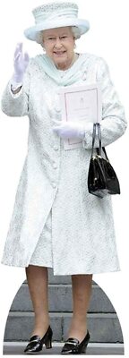 GB Platinum Jubilee Queen Party Crown Royals Lifesize Kartonausschnitt 171cm 