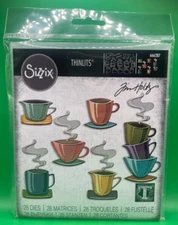 Sizzix Thinlits Dies By Tim Holtz 28/Pkg Papercut Cafe 666287 - New