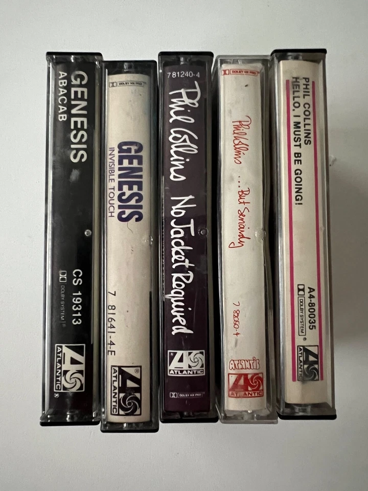 Phil Collins Genesis Cassettes Invisible Touch Hello Seriously ABACAB No Jacket - Image 3 of 4