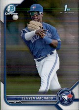 2022 BOWMAN CHROME PROSPECT 1ST TORONTO BLUE JAYS ESTIVEN MACHADO #BCP-12