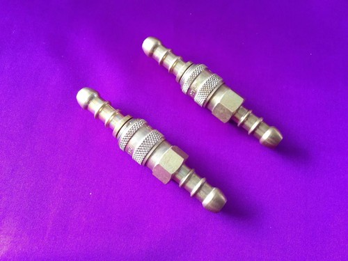 2 x Brass LPG Propane Butane Gas 8mm Quick Release Connector Coupler Coupling - Picture 9 of 13