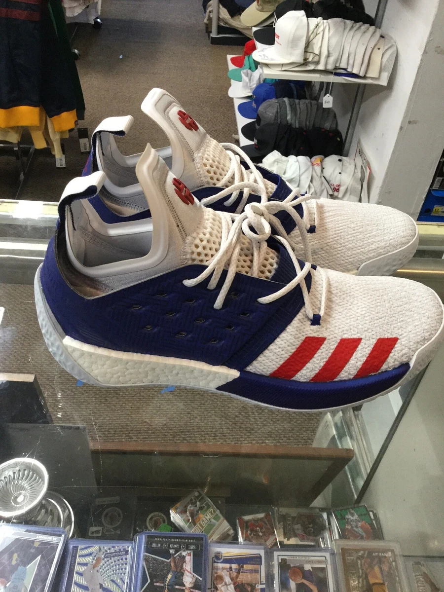 tag på sightseeing Rouse fornuft Adidas James Harden Vol 2 USA White Blue Red AQ0026 New Without Box Size  11.5 | eBay