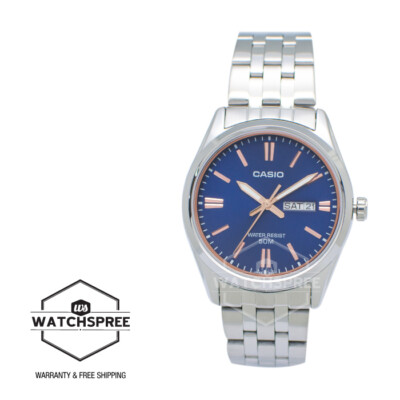 Casio Men's Analog Stainless Steel Band Watch MTP1335D-2A2 MTP-1335D-2A2