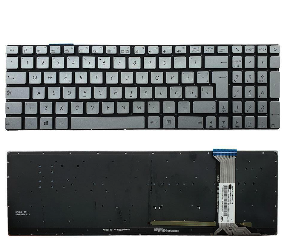 Tastiera italiana per Asus N551 N551J N552 N552V N552VW N752 Retroilluminata