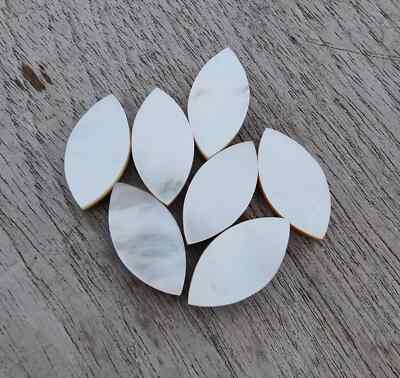 [WHOLESALE] NATURAL MOTHER OF PEAR BOTH SIDE FLAT MARQUISE SHAPE LOOSE GEMSTONE