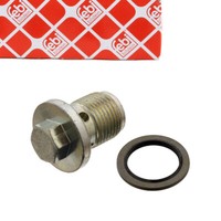 febi ÖLablassschraube + Dichtring FüR Alfa Romeo Fiat Jeep Lancia Opel Saab