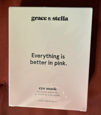 Grace & Stella Everything Better In Pink Collagen Boosting Eye Masks - 12 Pairs