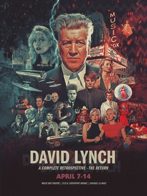 Rip David Lynch FIlm Director Twin Peaks Poster | eBay