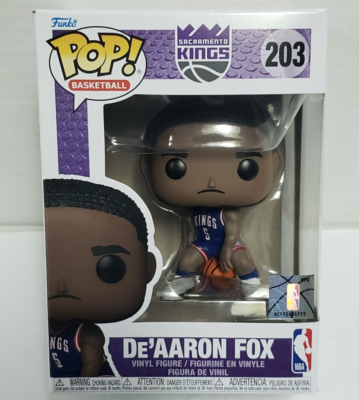 DE'AARON FOX - Sacramento Kings Funko POP! #203 NBA City Edition