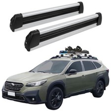 Ski Snowboard Roof Rack Carrier Mount Cross Bar Aluminum For Subaru Outback