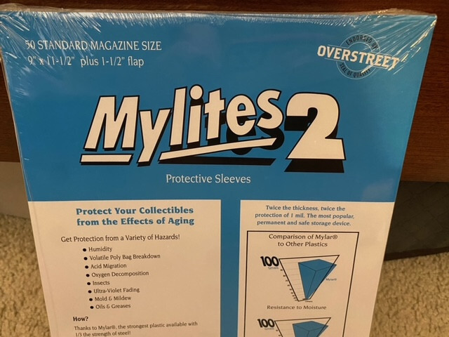 50 Mylites 2 Mil Mylar Standard -Time Sports Illustrated- Size Magazine Bags au