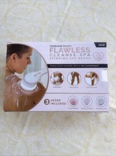Finishing Touch Flawless Cleanse Spa Spinning Spa Brush 3 Heads NEW