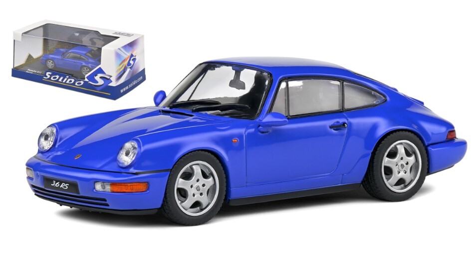 Porsche 964 Rs 1992 Blue 1:43 Model 4312901 SOLIDO